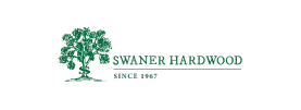 Logo for Swaner Hardwood, displaying a green tree icon and the words “Since 1967” beneath the company name.